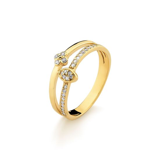 Anel-Feminino-Duplo-em-Ouro-18k-com-14-Pontos-de-Diamantes