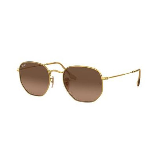 Oculos-de-Sol-Ray-Ban-Hexagonal-Flat-Lenses-Metal-Dourado