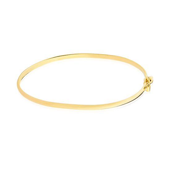 pulseira infantil bracelete em ouro amarelo 18k B27