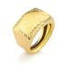 anel feminino em ouro 18k com aro confort trabalhado