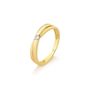 anel feminino com brilhante em ouro 18k