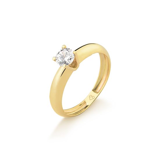 Anel-Solitario-em-Ouro-18k-Amarelo-com-Zirconia