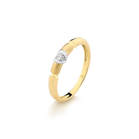 anel apardaor em ouro branco e amarelo 18k