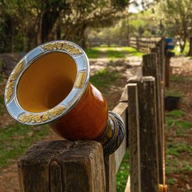 Cuia Chimarrão em Prata e Ouro Fluiarte Joias