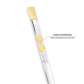 bomba de chimarrão em prata e ouro customizável são leopoldo