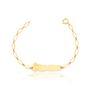 Pulseira Melindrosa Infantil com o Ursinho Pooh em Ouro 18K