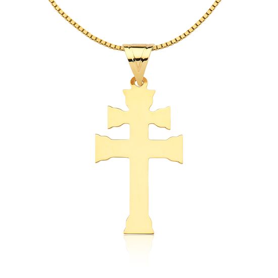 Pingente Cruz Missioneira em Ouro 18k CNP026