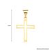 Pingente Crucifixo Ouro 18k minimalista