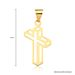Pingente Crucifixo em Ouro 18k moderno minimalista