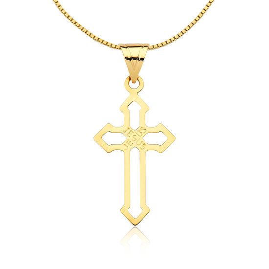 Pingente Cruz da Paixão em Ouro 18K CNP022