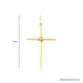 Pingente Crucifixo Ouro 18K Médio P806-30