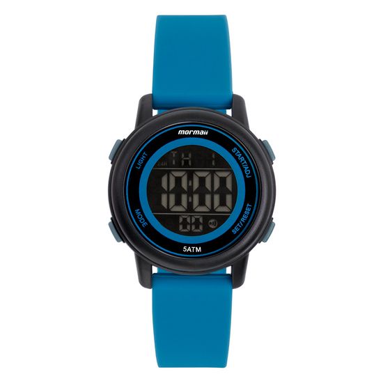 Relógio Infantil Digital Mormaii Com Pulseira Azul