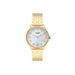 Relógio Feminino Unique Dourado Analógico Mostrador Branco