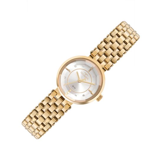 Relógio Technos Feminino Mini Dourado Visor Pérola