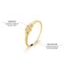 anel de ouro 18k com coração e diamantes para mulher