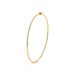 bracelete em ouro 18k cano redondo para mulheres