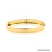 bracelete retangular em ouro 18k polido com 7 mm