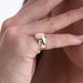 anel feminino em ouro 18k pequeno dedo mingo