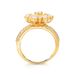 anel feminino de ouro com diamantes luxo alto padrão