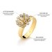 anel feminino em ouro 18k com diamantes