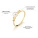 anel em ouro 18k com pérola e diamantes para mulheres