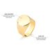 anel feminino para mindinho em ouro 18k pequeno