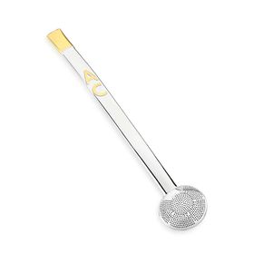 bomba de chimarrão personalizável em ouro e prata