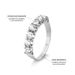 anel em ouro branco 18k com diamantes luxuoso para mulheres