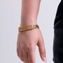 Pulseira-feminina-em-malha-lacraia-de-ouro-18k