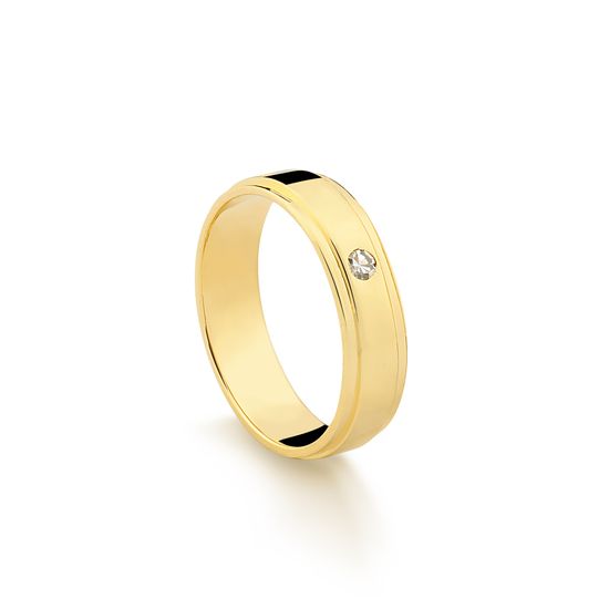 Alianca-de-ouro-18k-com-zirconia-para-mulheres-elegantes