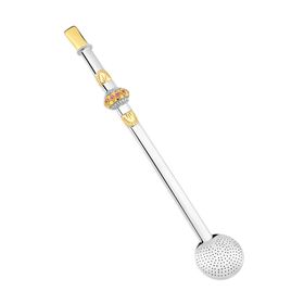 Bomba-Chimarrao-em-Prata-e-Ouro-com-Cano-Chato-31AC