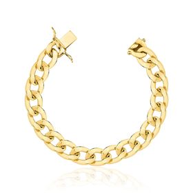 Pulsiera-Unissex-Grumet-Estilo-Navete-Em-Ouro-18k