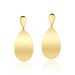 Brinco Feminino Gota Curva Em Ouro 18k