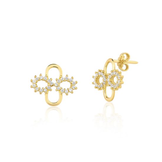 Brinco-Feminino-Exclusivo-Em-Ouro-18k-Com-22-Pontos-De-Diamante
