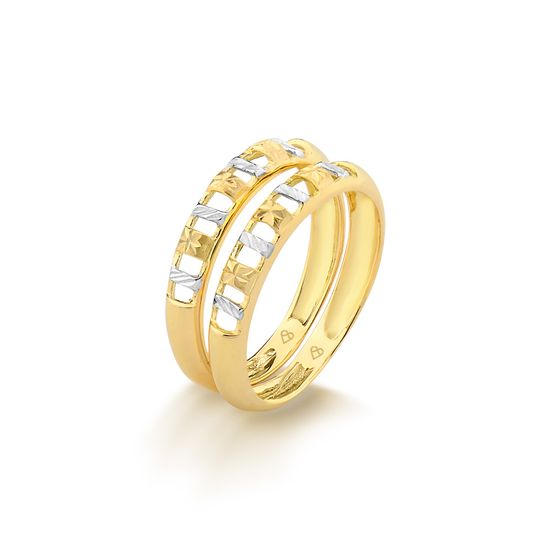 Par-De-Aparador-De-Aliancas-Em-Ouro-Amarelo-e-Branco-18k