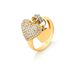 Anel-Feminino-Com-Pingentes-De-Coracao-Em-Ouro-18k