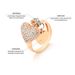 Anel-Feminino-Com-Pingentes-De-Coracao-Em-Ouro-10k-Com-Detalhes