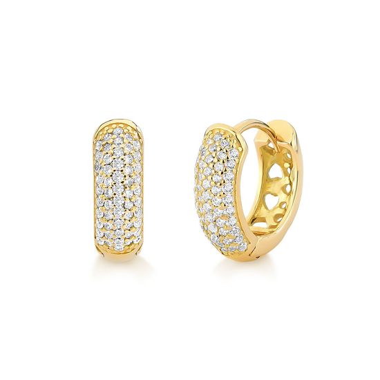 Brinco de Argola em Zirconia