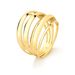 Anel Com Aros Lisos em Ouro Amarelo 18k