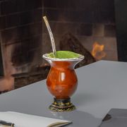 Cuia de Chimarrao em Ouro e Prata