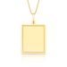 Pingente de Ouro 10k Amarelo de Placa
