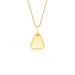 Pingente de Chapa de Formato Triangular em Ouro 18k