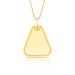 Pingente de Placa para Personalizar em Ouro 18k
