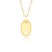 Pingente Oval para Personalizacao em Ouro 18k