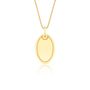 Pingente Oval para Personalizacao em Ouro 18k