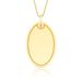 Pingente de Ouro Amarelo com Chapa de Personalizacao