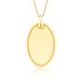Pingente de Ouro Amarelo com Chapa de Personalizacao