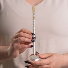 Bomba-de-Chimarrao-com-Textura-em-Prata-e-Ouro