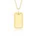 Pingente de Ouro 10k Personalizavel Retangular