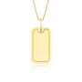 Pingente de Ouro 10k Personalizavel Retangular